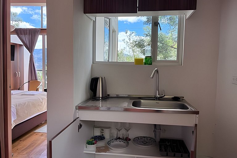 Agradable apartamento privado con vista