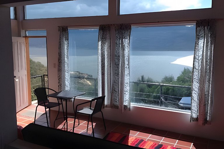 Cabaña vista al lago Tominê y Naturaleza Guatavita