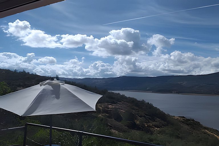 Cabaña vista al lago Tominê y Naturaleza Guatavita