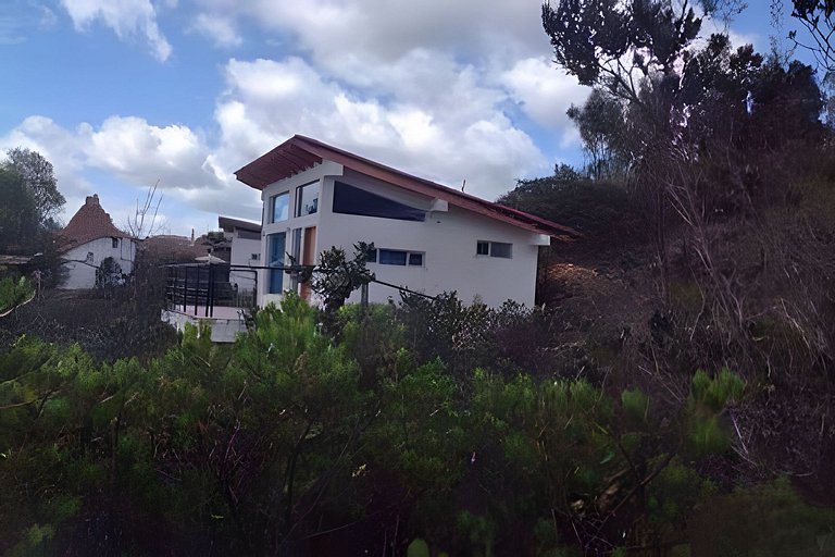 Cabaña vista al lago Tominê y Naturaleza Guatavita