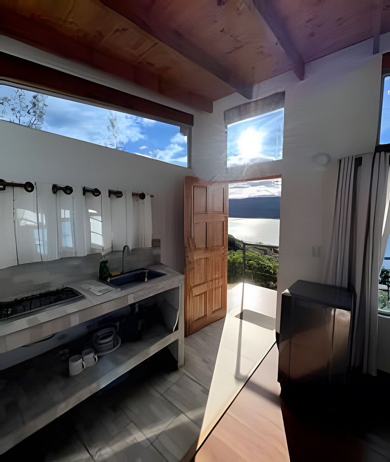 CABAÑA 4 · Cabaña vista al lago Tominé + Naturaleza Guatavit