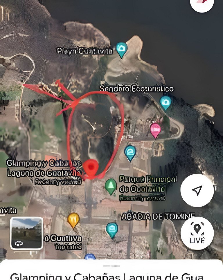 Glamping con vista frente lago Tominé en Guatavita