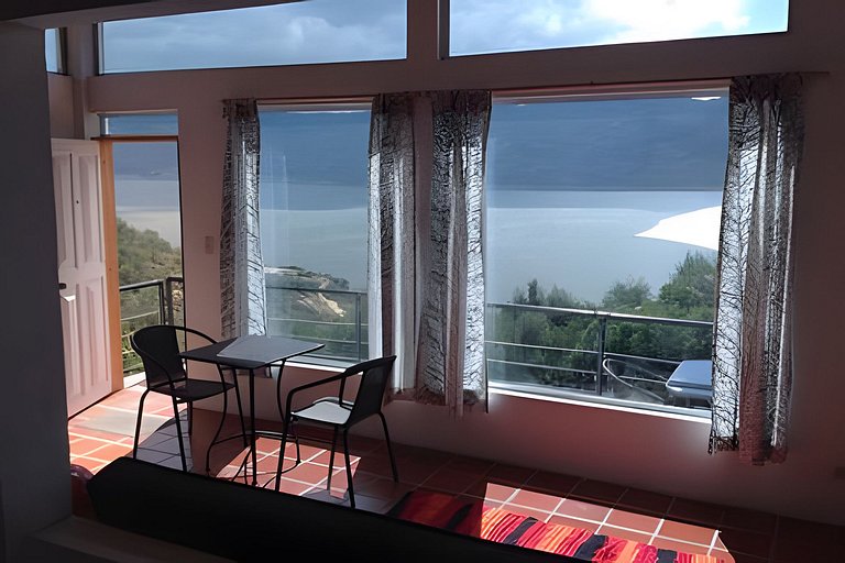 Cabaña vista al lago Tominé y Naturaleza Guatavita