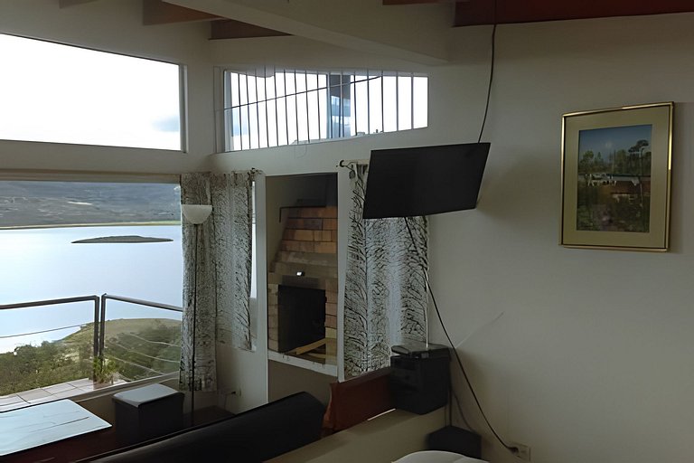 Cabaña vista al lago Tominé y Naturaleza Guatavita