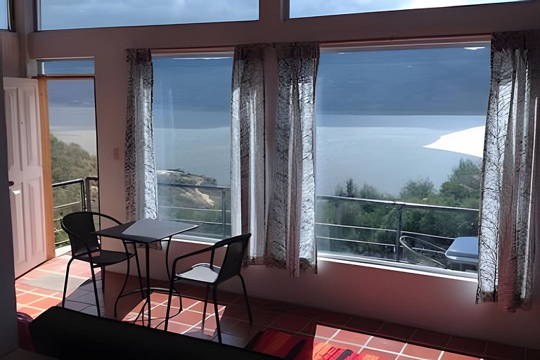 Cabaña vista al lago Tominė y Naturaleza Guatavita