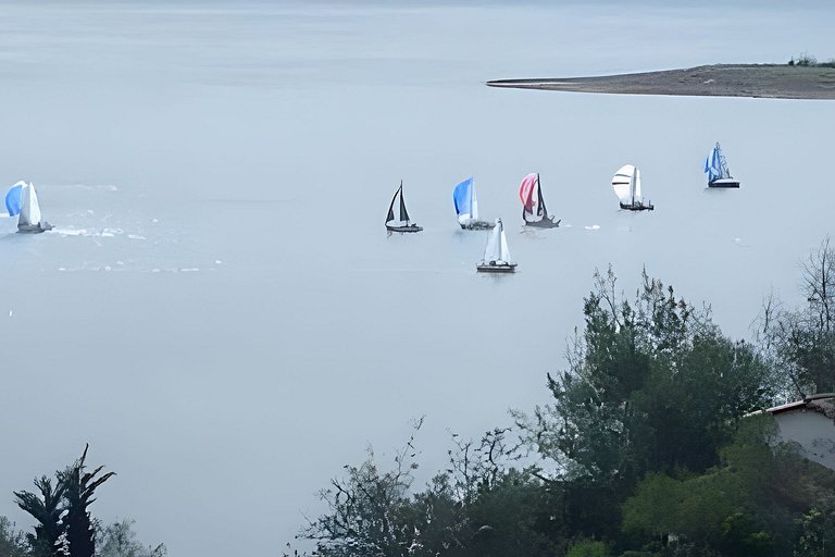 Cabaña vista al lago Tominė y Naturaleza Guatavita