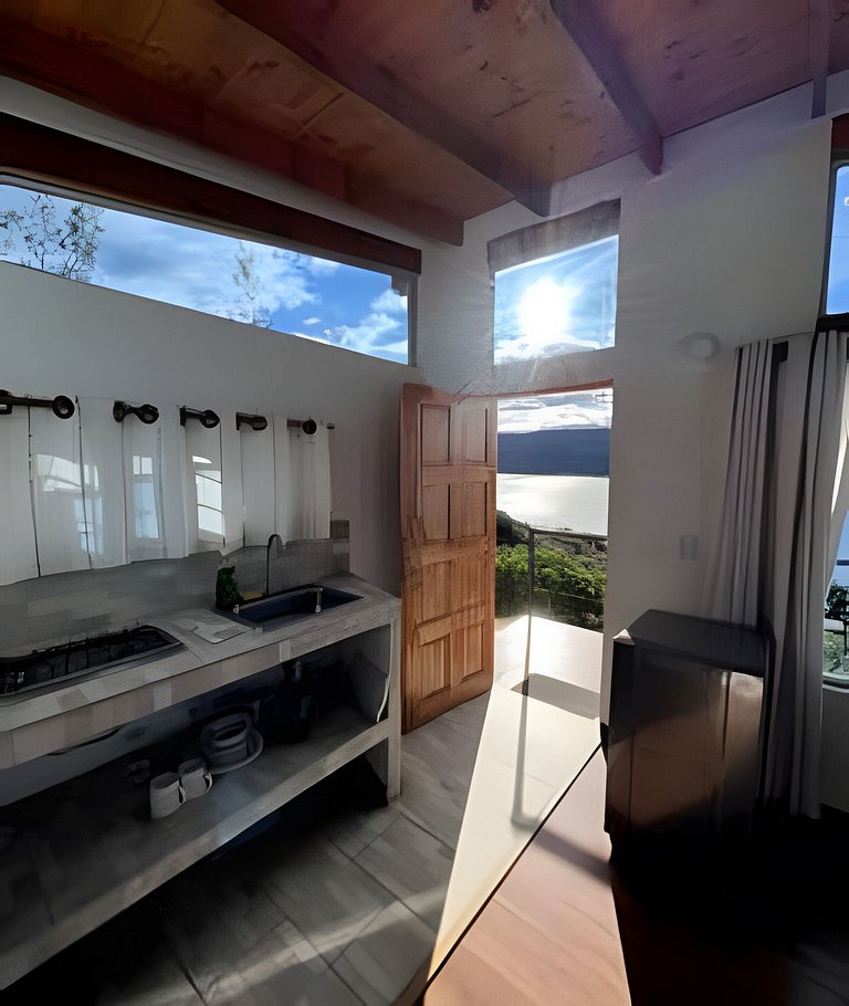 CABAÑA 3 · Cabaña vista al lago Tomine & Naturaleza Guatavit