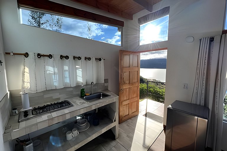 CABAÑA 3 · Cabaña vista al lago Tomine & Naturaleza Guatavit