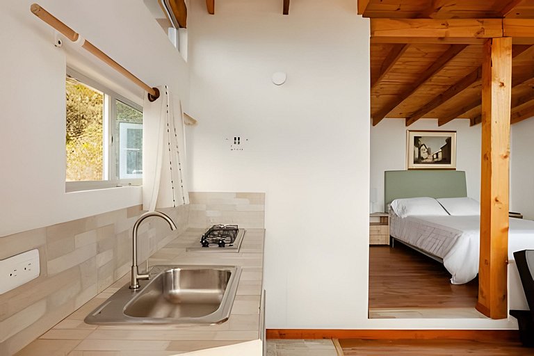 CABAÑA 3 · Cabaña vista al lago Tomine & Naturaleza Guatavit